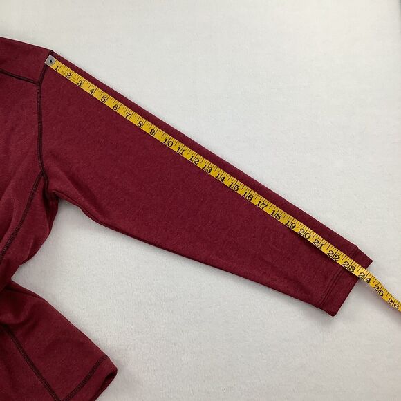 Pebble Beach Men’s Medium Performance 1/4 Zip Pullover Long Sleeve Burgundy Golf - Picture 8 of 16
